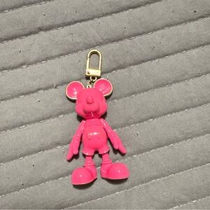Baublebar hot Pink Mickey Mouse Keychain